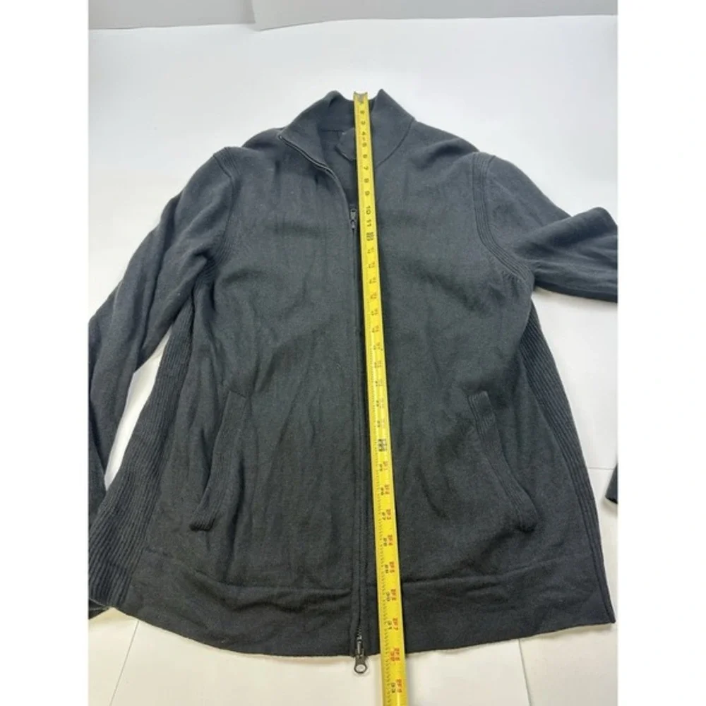 Banana Republic Zip Up Sweatshirt Mens XL Gray‎  Wool Pockets Sweater
